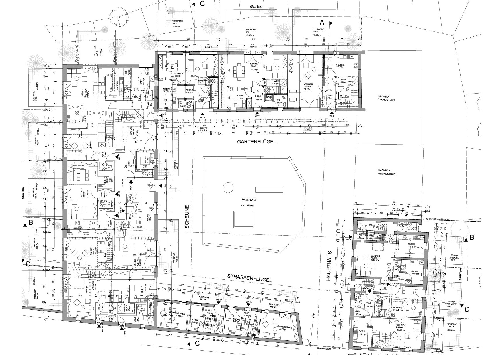 Sanierung, Umbau und Umnutzung einer unter Denkmalschutz stehenden Hofanlage